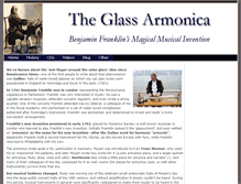 Tablet Screenshot of glassarmonica.com